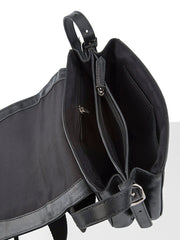 Polo Etosha Flapover Saddle Bag In Black