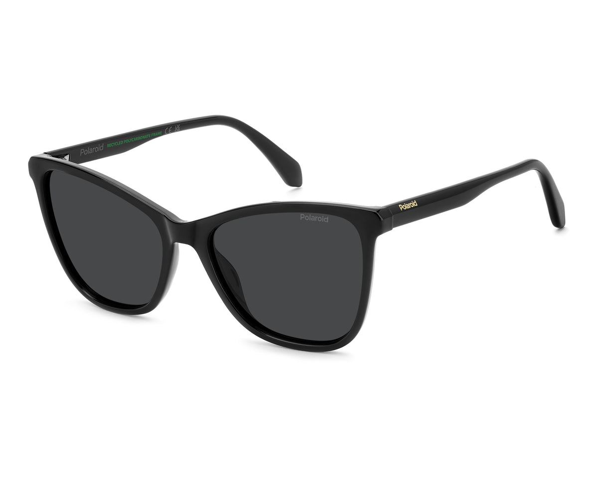 Polaroid Polarized Cat Eyes Sunglasses In Black