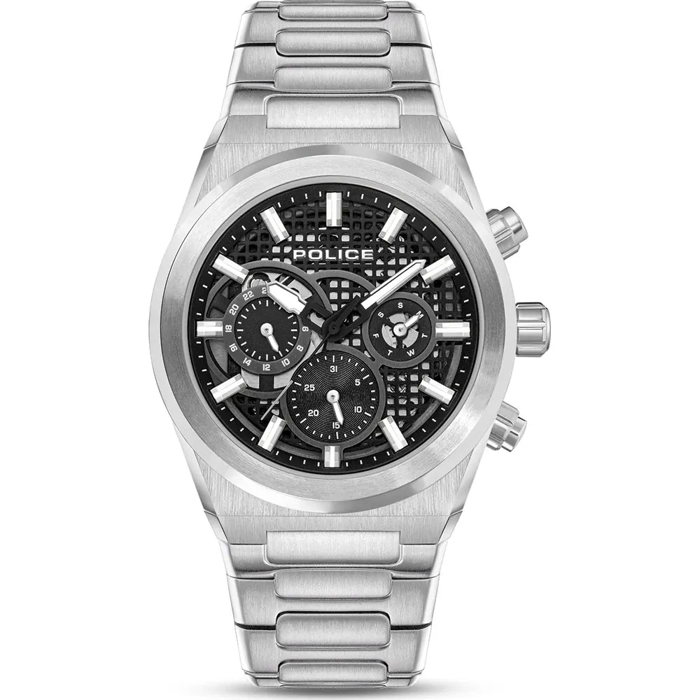 Police Ss Black Case Dial Ss Bclt