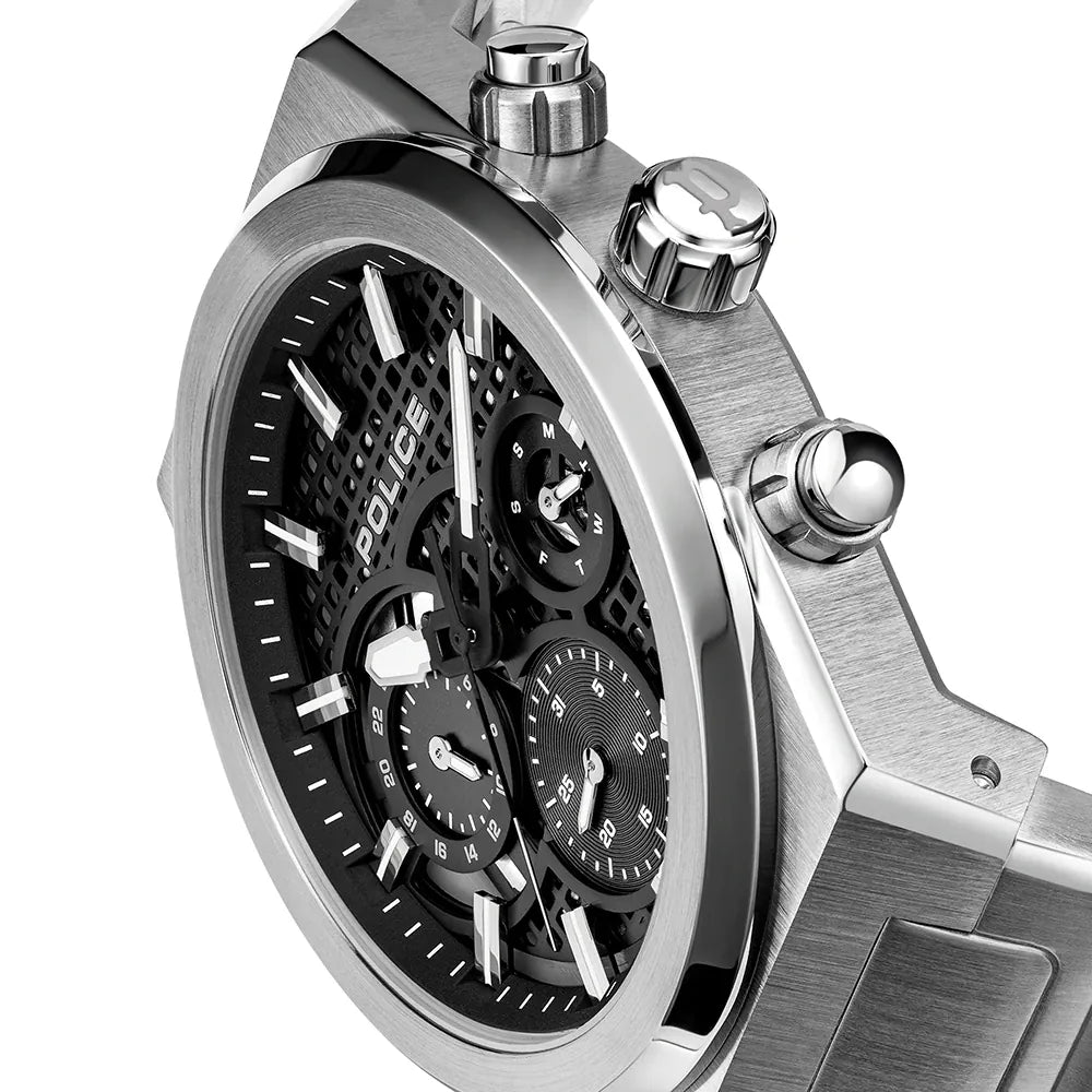Police Ss Black Case Dial Ss Bclt