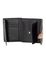 Polo Compact Purse  Black/Tan