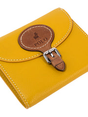 Polo Compact Purse Mustard