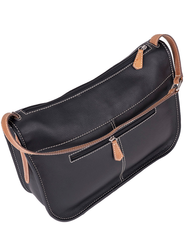 Polo Benton Shoulder Bag Black/Tan