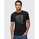 Polo Mens Short Sleeves Block HD Print T-Shirt In Black