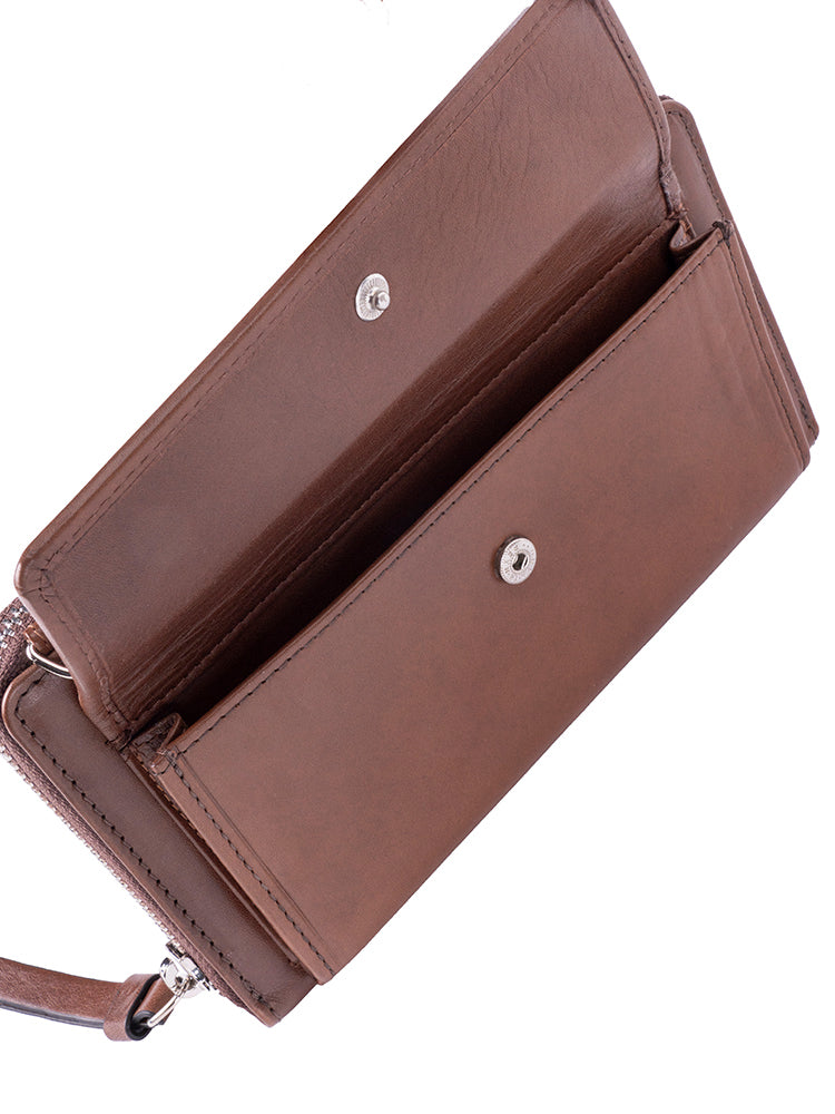 Polo Colorado Phone Sling Bag In Brown