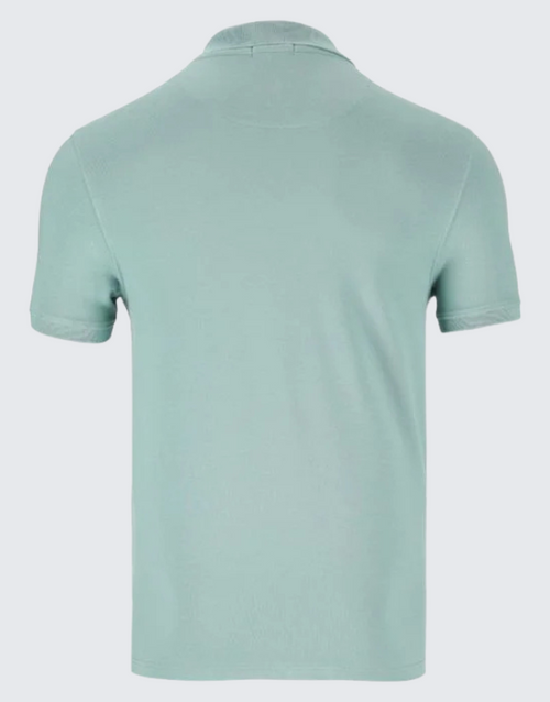 Polo Mens Essential Pique Golfer In Aqua