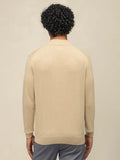 Polo Mens High Collar Knitwear Jersey In Taupe