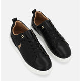 Polo Womens Classic Leather Sneakers In Black