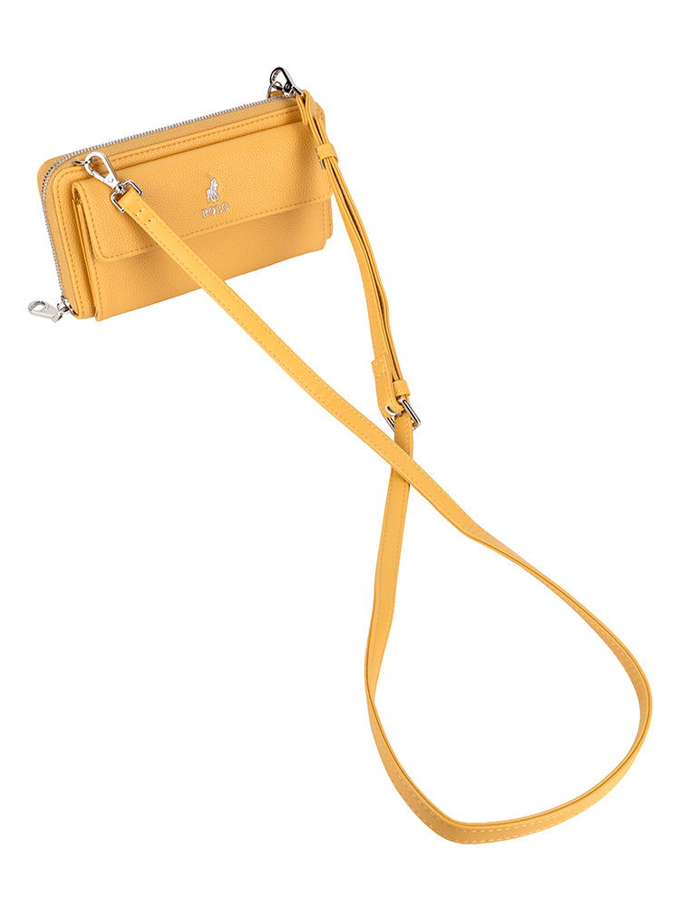Polo Lyon Phone Sling Bag In Yellow