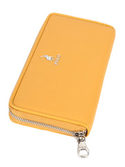 Polo Lyon Zip Around Purse In Yellow