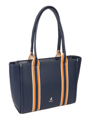 Polo Womens Tote Handbag In Navy