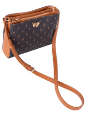 Polo Iconic Multi Compartment Sling Brown