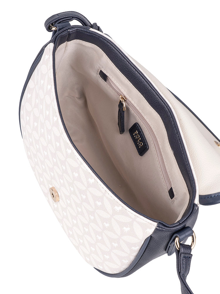 Polo Porter Saddle Flapover Sling  Navy