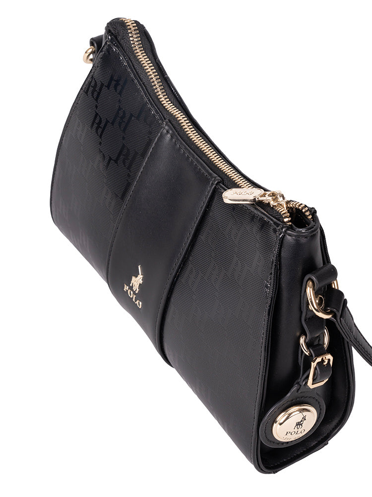 Polo Savoy Black Sling Bag