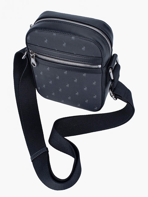 Polo Signature Compact Crossbody In Black
