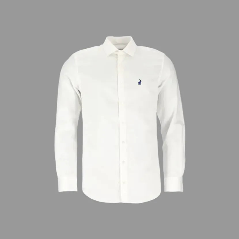 Polo Mens Custom Fit Greig Shirt In White