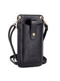 Polo Vegan Cellphone Purse In Black