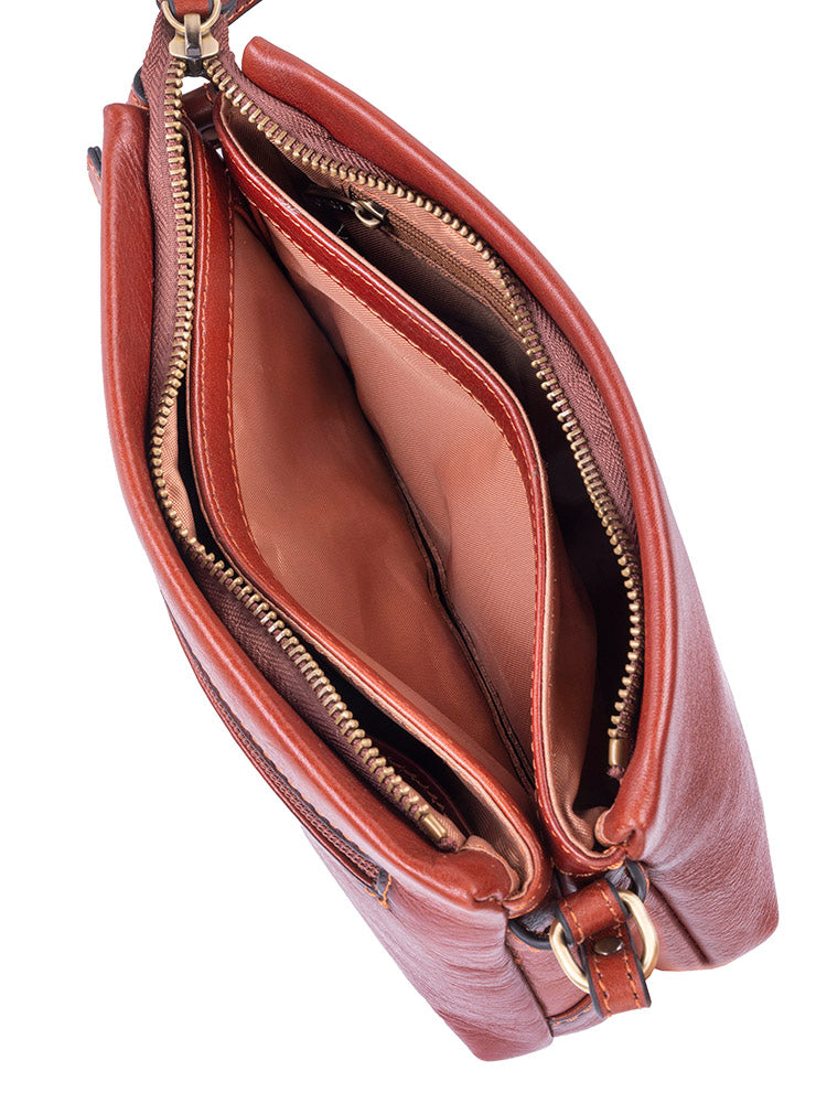 Polo Vega Small Sling Bag In Brown