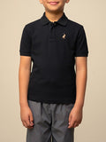 Polo Boys Austin Short Sleeve Golfer In Black