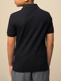 Polo Boys Austin Short Sleeve Golfer In Black