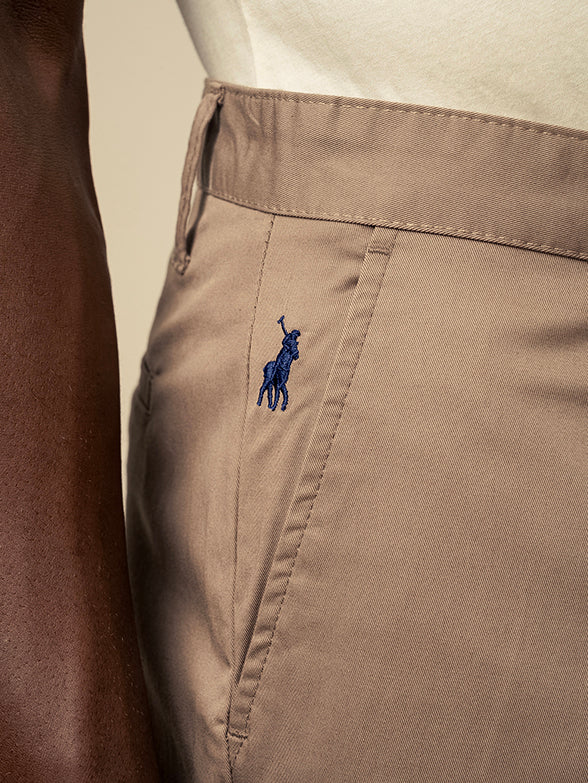 Polo Mens Essential Relaxed Fit Chino In Taupe
