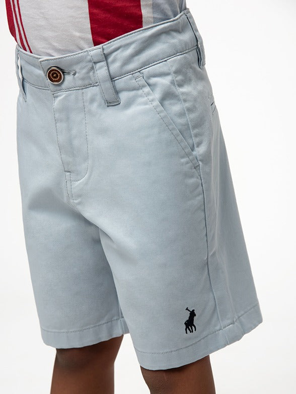 Polo Boys Andrew Chino Shorts In Sky Blue
