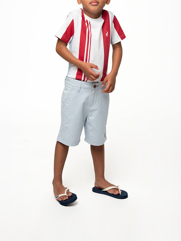 Polo Boys Andrew Chino Shorts In Sky Blue