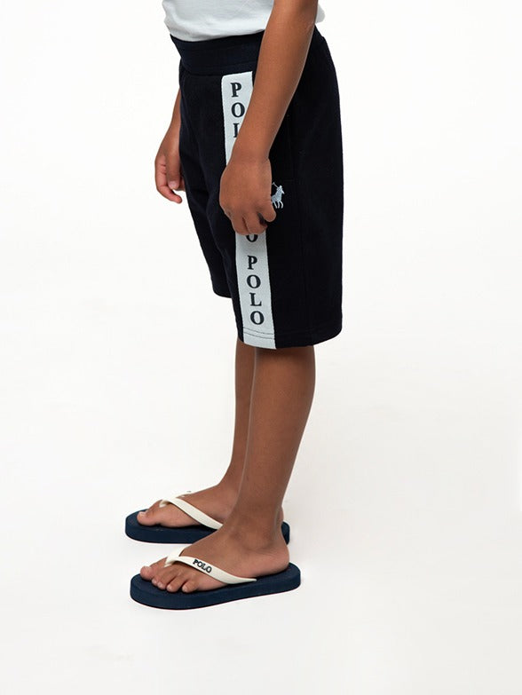 Polo Boys Preston Printed Short In Navy