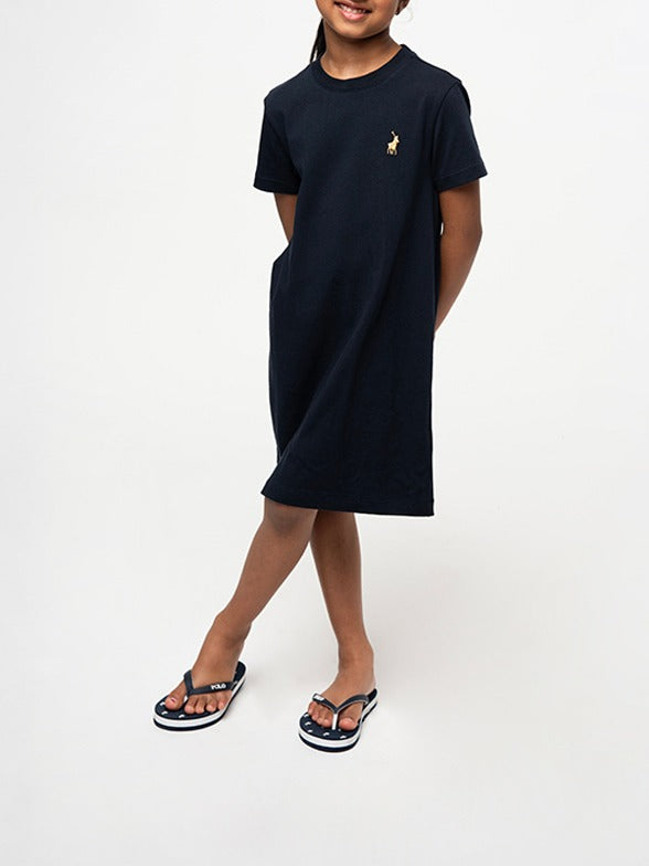 Polo Girls Gwen T-Shirt Dress In Navy