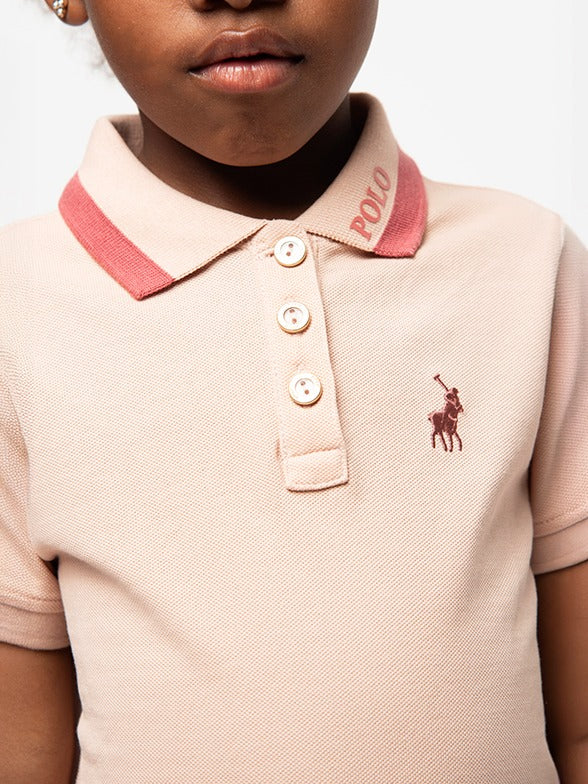 Polo Girls Asheligh Fashion Golfer In Dusty Pink