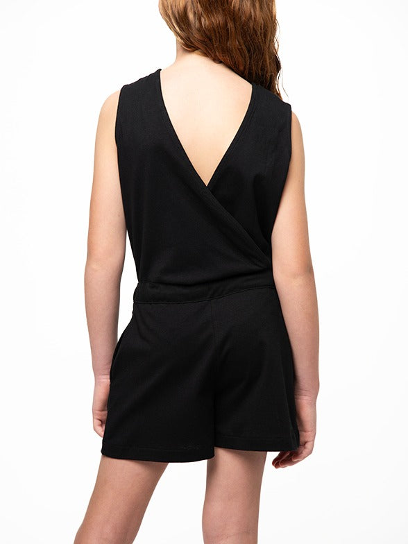 Polo Girls Gabriella Sleeveless Jumpsuit In Black