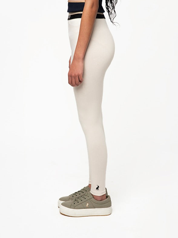 Polo Girls Sadie Full Length Leggings In Light Pink