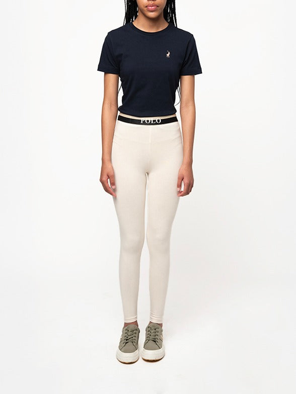 Polo Girls Sadie Full Length Leggings In Light Pink