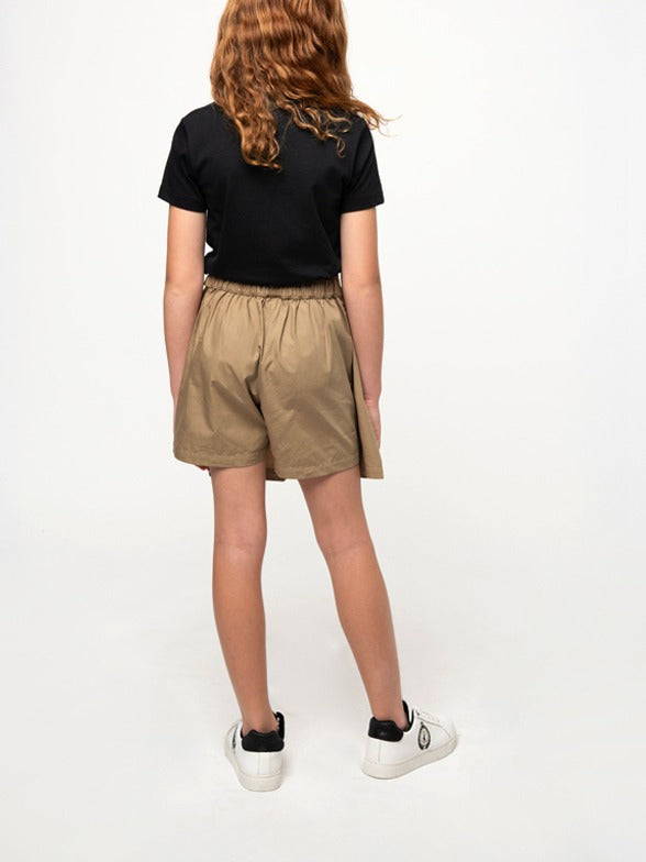 Polo Girls Emma Panelled Skort In Dark Taupe