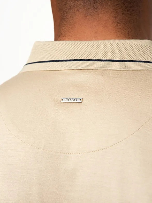 Polo Mens Dm Plain Golfer Taupe