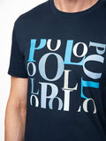 Polo Mens Logo Printed Short Sleeves T-Shirt Navy