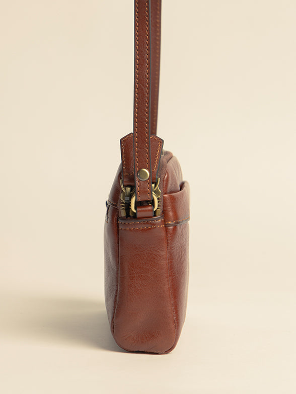 Polo Vega Double Zip Sling  Brown