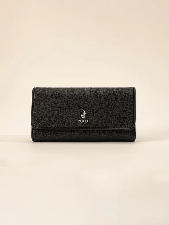 Polo Lyon Trifold Purse Pos43140 Black