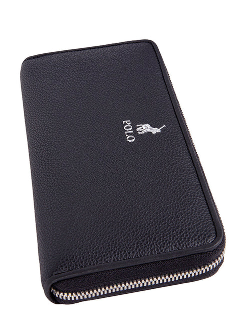 Polo Lyon Zip Around Purse Black