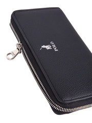 Polo Lyon Zip Around Purse Black