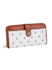 Polo New Iconic Zip Around Purse White