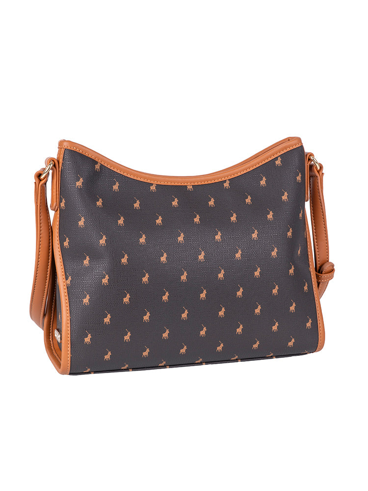 Polo Iconic Tulip Sling Bag In Brown