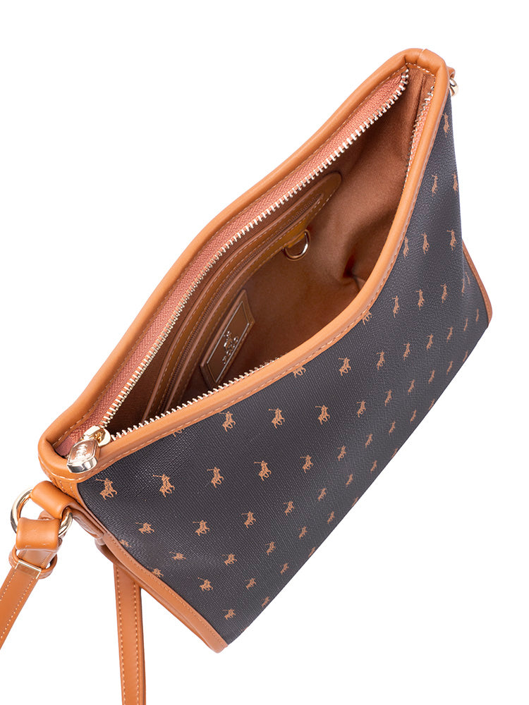 Polo Iconic Tulip Sling Bag In Brown