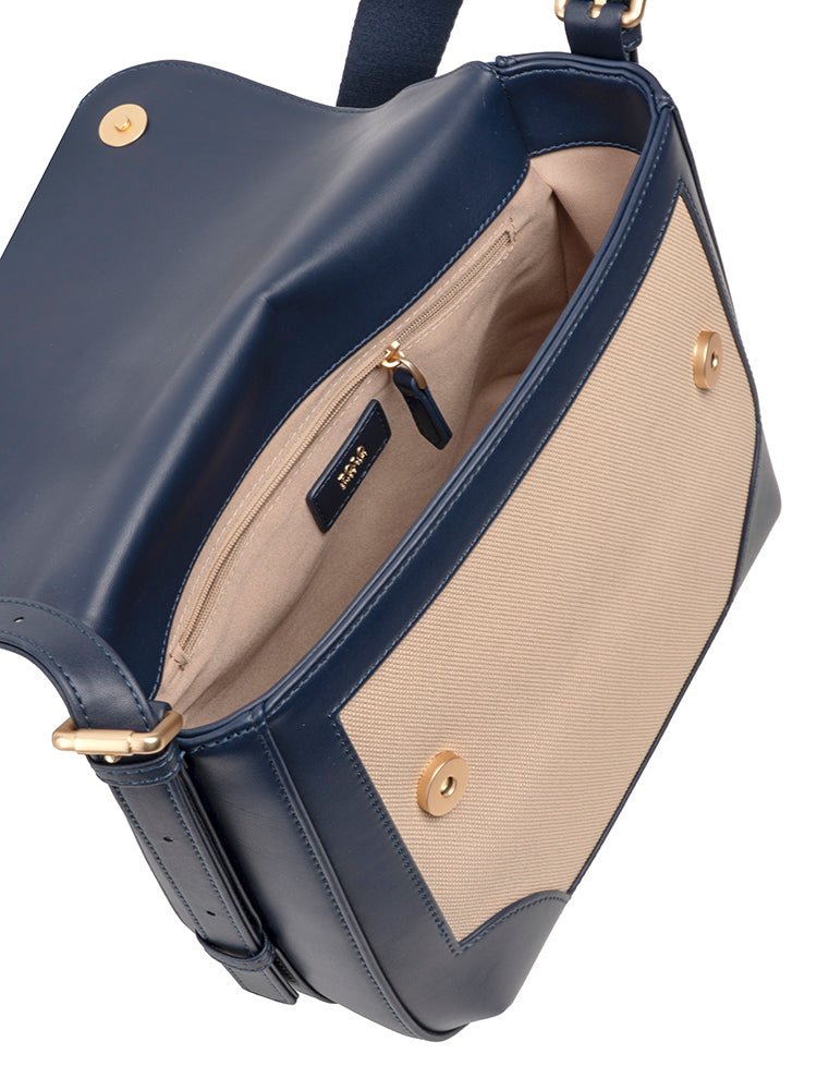 Polo Clifton Flapover/Satchel  Navy