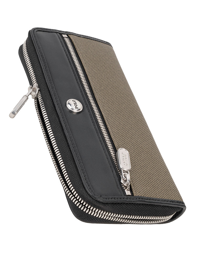 Polo Clifton Small Zip Around Purse  Olive