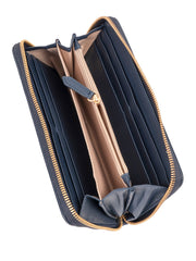 Polo Clifton Small Zip Around Purse  Navy