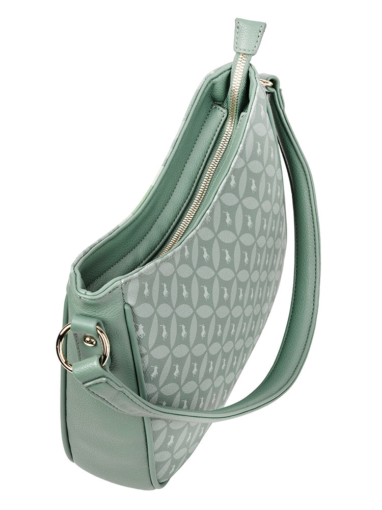 Polo Porter Hobo Crossbody Bag In Matcha