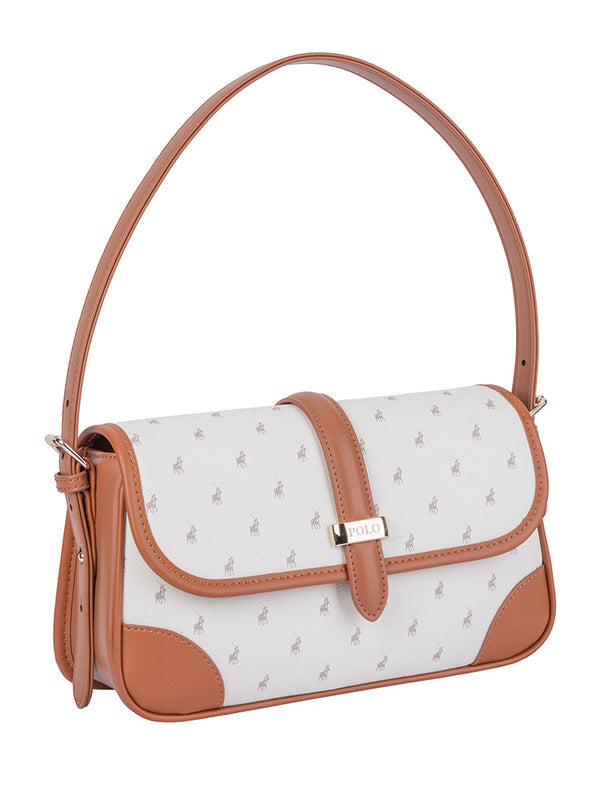 Polo Kelsey Flapover Shouder Bag In Grey