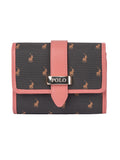 Polo Kelsey Small Medium Trifold Purse In Brown