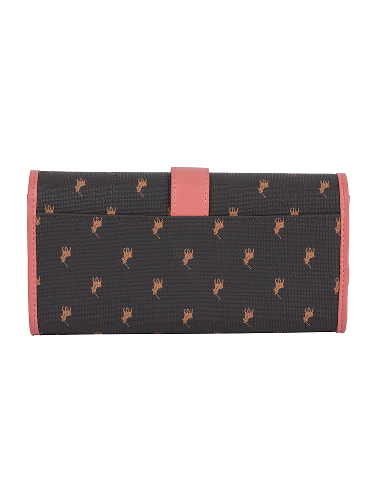 Polo Kelsey Small Trifold Purse In Brown